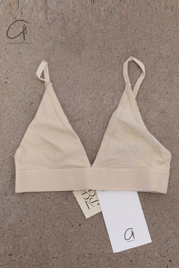 BASERANGE Bamboo Fiber Bamboo Cotton No Wire Wide-Brim Bra Series Collection Soft Underwear France BAS-BRTR-RB-000-Off White BRTR1